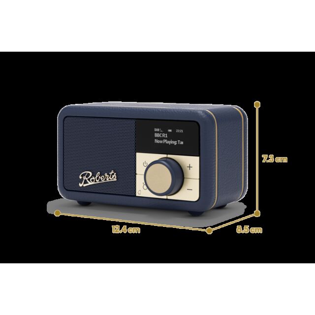 Roberts REVPETITE2MB Revival Petite2 in Midnight Blue DAB+/FM Rechargeable Bluetooth