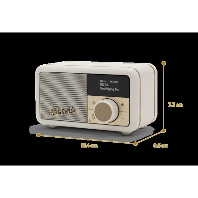 Roberts REVPETITE2PC Revival Petite2 in Pastel Cream DAB+/FM Rechargeable Bluetooth