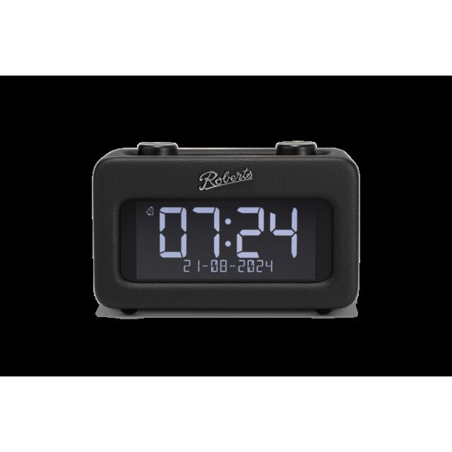 Roberts REVRESTB Revival Rest in Black Alarm Clock Radio