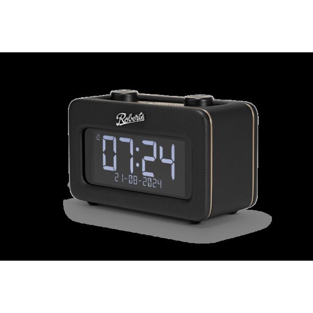 Roberts REVRESTB Revival Rest in Black Alarm Clock Radio
