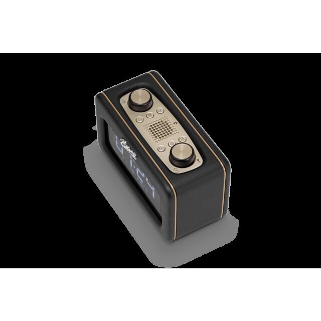 Roberts REVRESTB Revival Rest in Black Alarm Clock Radio
