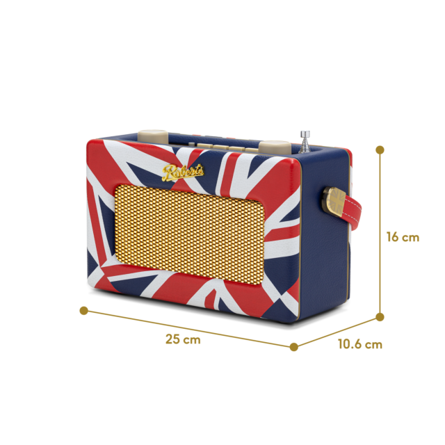 Roberts REVUNOBTUJ Revival Uno in Union Jack Design Limited Edition DAB/FM/Bluetooth