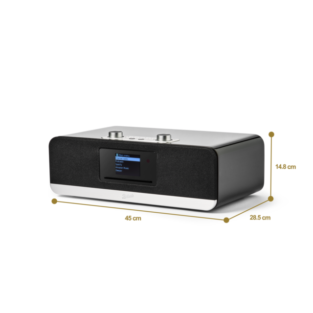 Roberts STREAM67LB All In One Smart Music System in Black