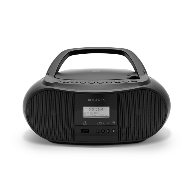 Roberts ZOOMBOX4B Portable Boombox DAB/FM, CD, USB & Bluetooth in Black