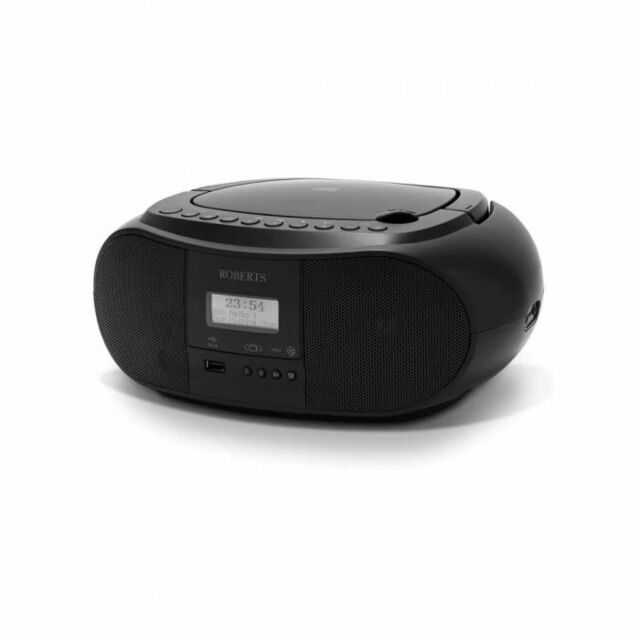 Roberts ZOOMBOX4B Portable Boombox DAB/FM, CD, USB & Bluetooth in Black