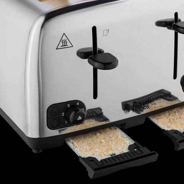 Russell Hobbs 24090 4 Slot Toaster in Stainless Steel