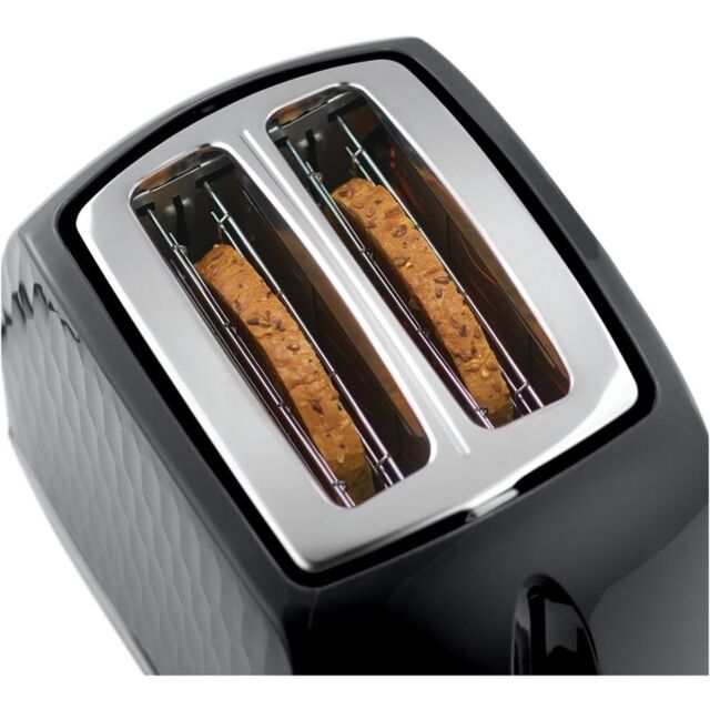 Russell Hobbs 26061 2 Slice Toaster in Black Honeycomb Effect