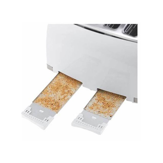 Russell Hobbs 26070 4 Slice Toaster in White Honeycomb Effect