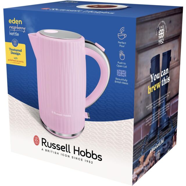 Russell Hobbs 27362 Kettle in Raspberry Pink Eden Collection