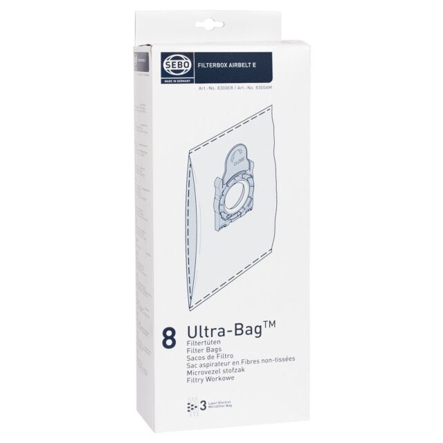 Sebo 8300ER Vacuum Bags for Airbelt E