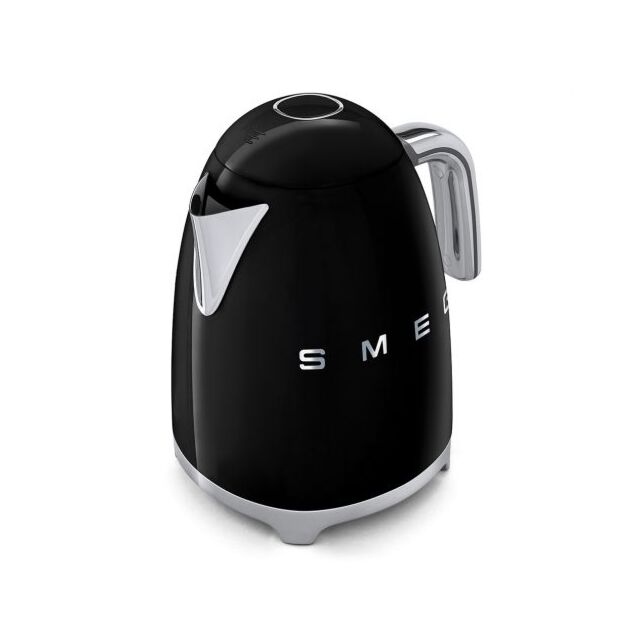 Smeg KLF03BLUK Cordless Jug Kettle in Black 3D Logo