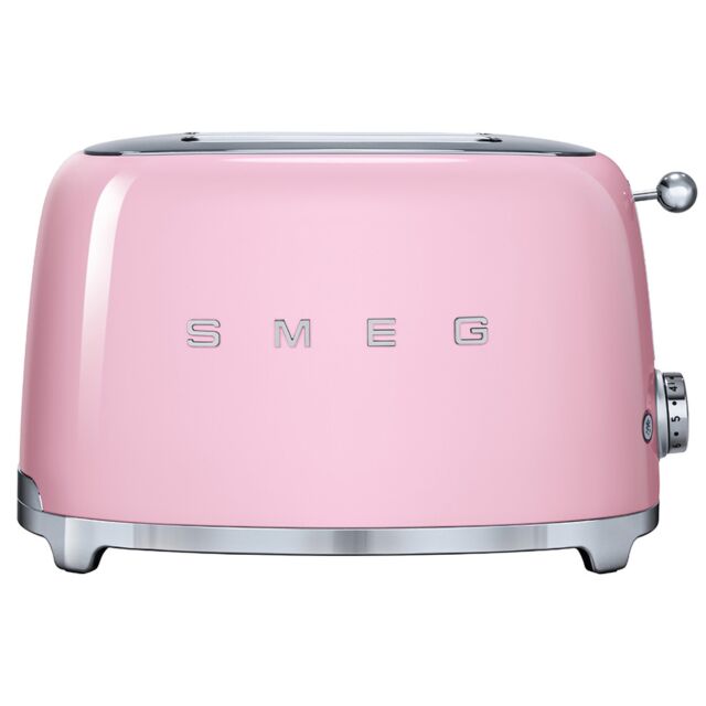 Smeg TSF01PKUK 2 Slot Toaster in Pink