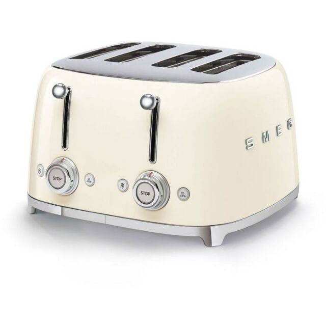 Smeg TSF03CRUK 4 Slot Toaster in Cream