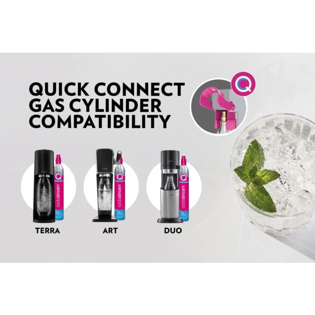 Sodastream PINKGAS 60Ltr Cylinder *** Quick Connect Only***