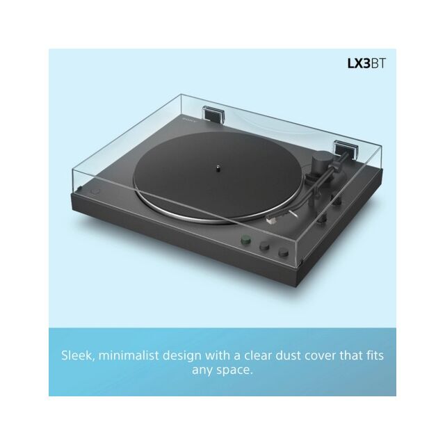 Sony PSLX3BT.CEK Turntable Bluetooth with Auto Playback - Dark Grey