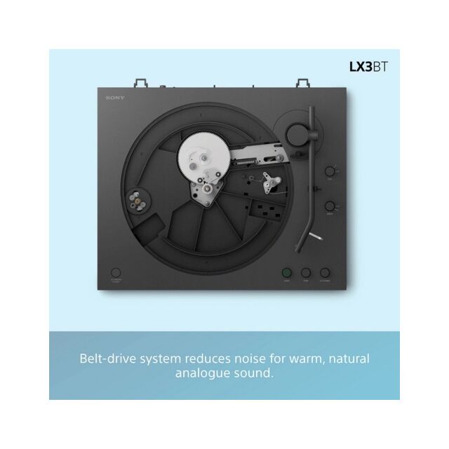 Sony PSLX3BT.CEK Turntable Bluetooth with Auto Playback - Dark Grey