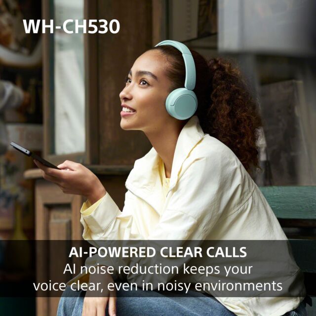 Sony WHCH530G.CE7 Wireless Over ear headphones - Mint Green