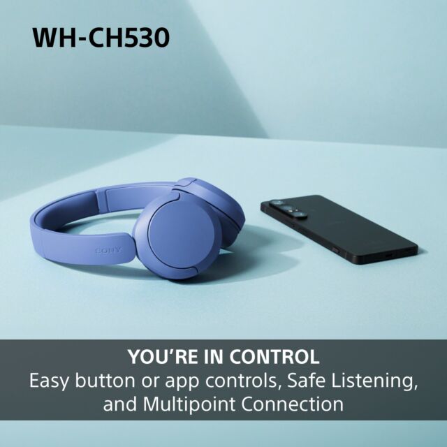 Sony WHCH530L.CE7 Wireless Over ear headphones - Blue