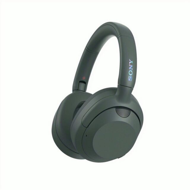 Sony WHULT900NH.CE7 Bluetooth Noise Cancelling Over Ear Headphones in Forest Grey