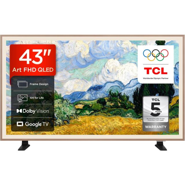 TCL 43A400 PRO-UK 43inch 4K Ultra HD QD-MINI LED AI Art TV