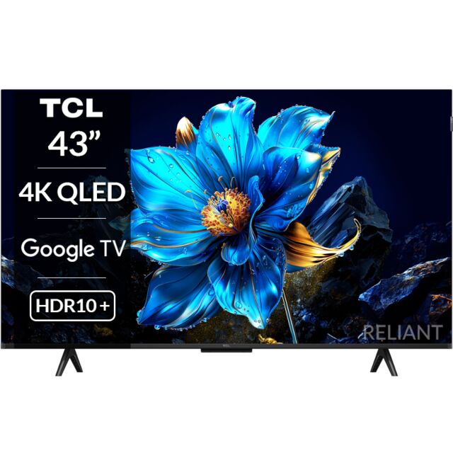 TCL 43P7K-UK 43inch 4K QLED Direct LED HDR Google TV
