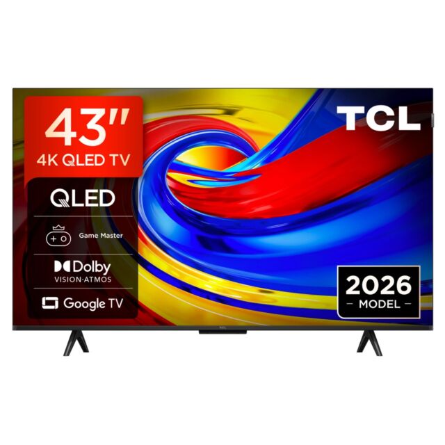 TCL 43P7L-UK 43inch 4K HDR QLED Direct LED Google TV