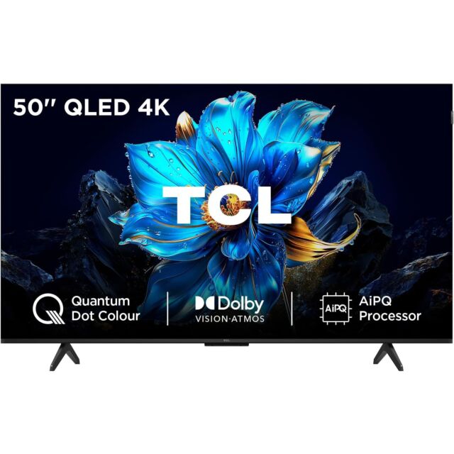 TCL 50P7K-UK 50inch 4K QLED Direct LED HDR Google TV