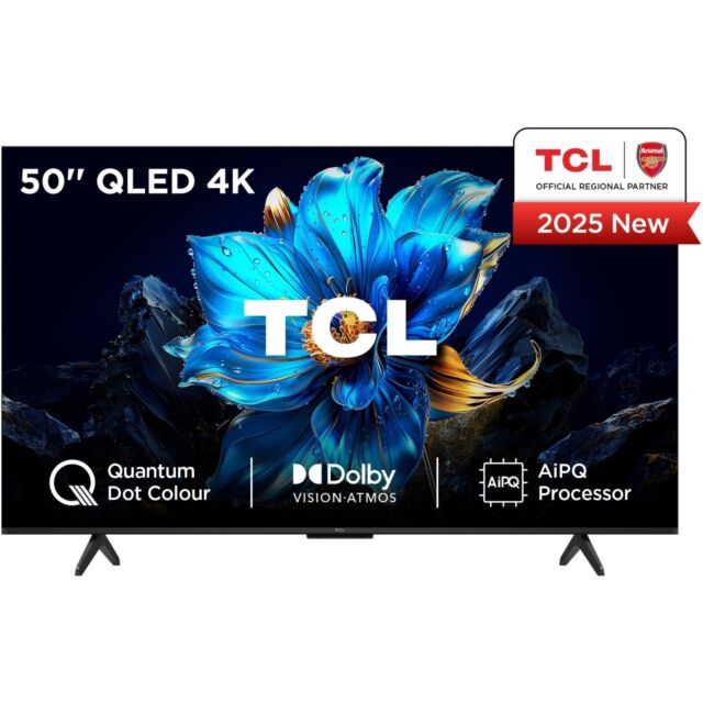 TCL 50P7K-UK 50inch 4K QLED Direct LED HDR Google TV