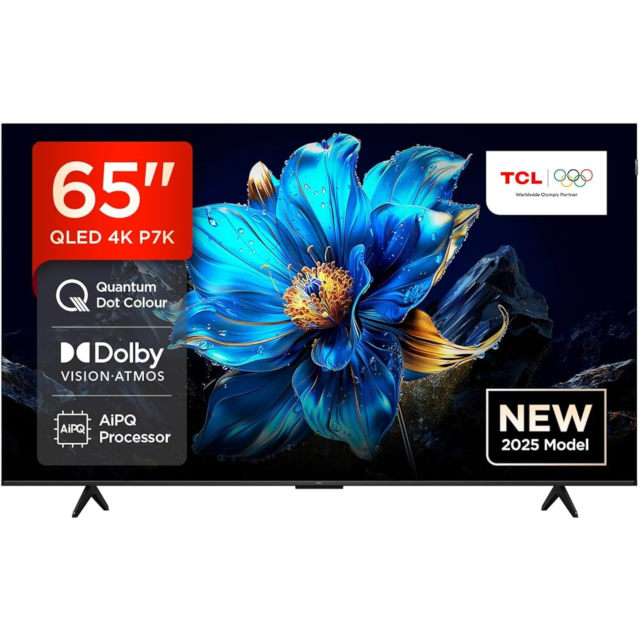 TCL 65P7K-UK 65inch 4K QLED Direct LED HDR Google TV