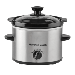Hamilton Beach HBSC020S Slow Cooker 1.8 Litre in Silver