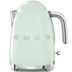 Smeg KLF03PGUK Cordless Jug Kettle in Pastel Green 3D Logo